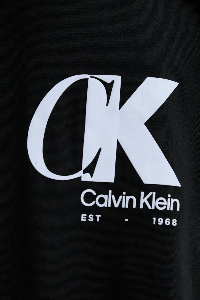 Βαμβακερό μπλουζάκι Calvin Klein LV04RD823G μαύρο