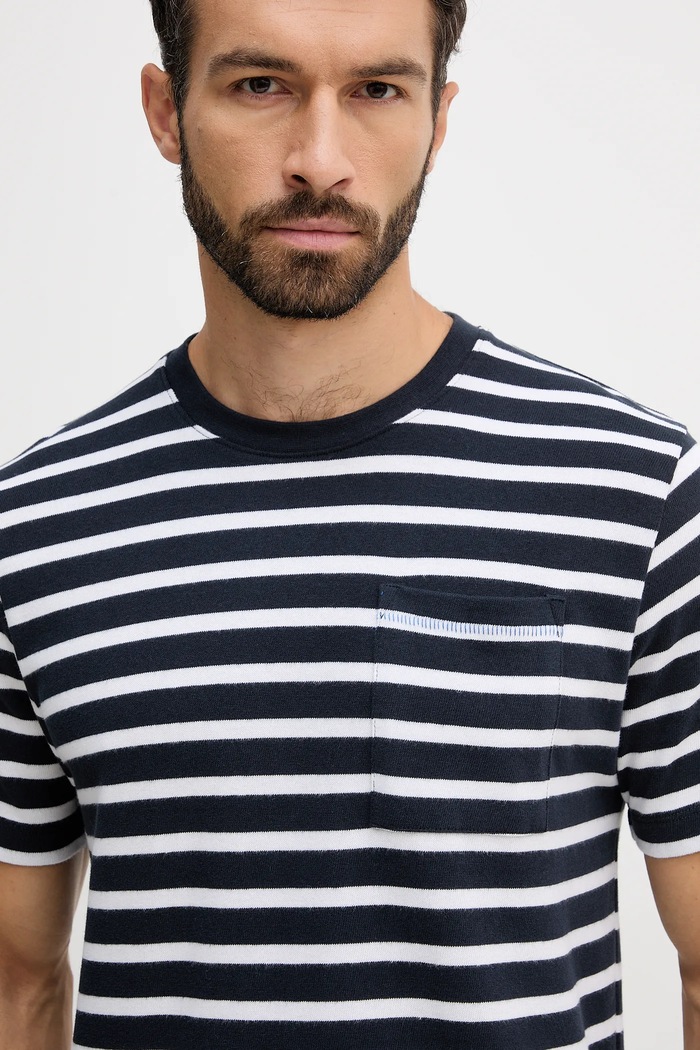 Pepe Jeans tricou din bumbac bleumarin PM5010085