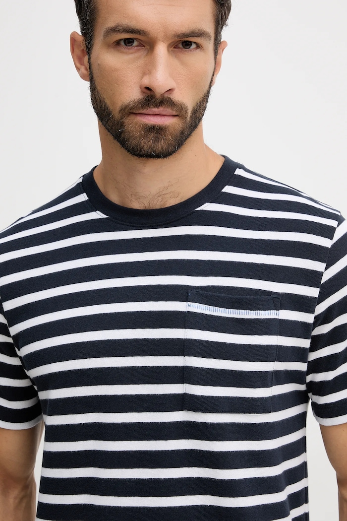 Pepe Jeans tricou din bumbac bleumarin PM5010085