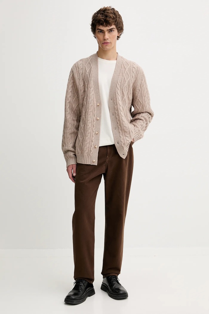 Bavlněné tričko Levi's 87373.0372 béžová AW25