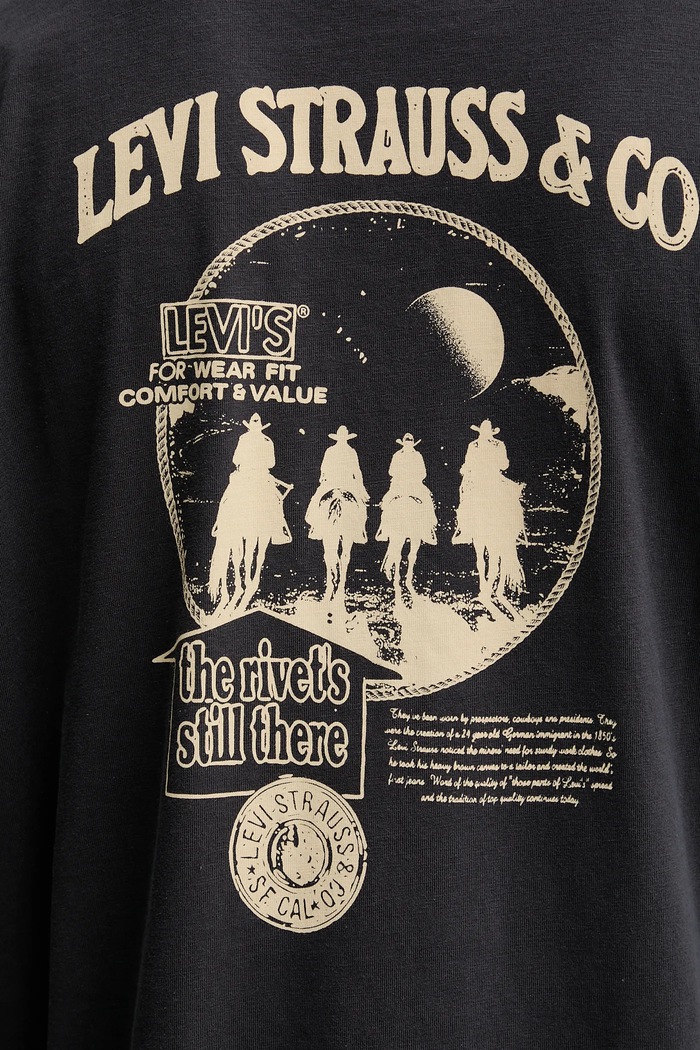 Levi's pamut póló 87373.0373 szürke
