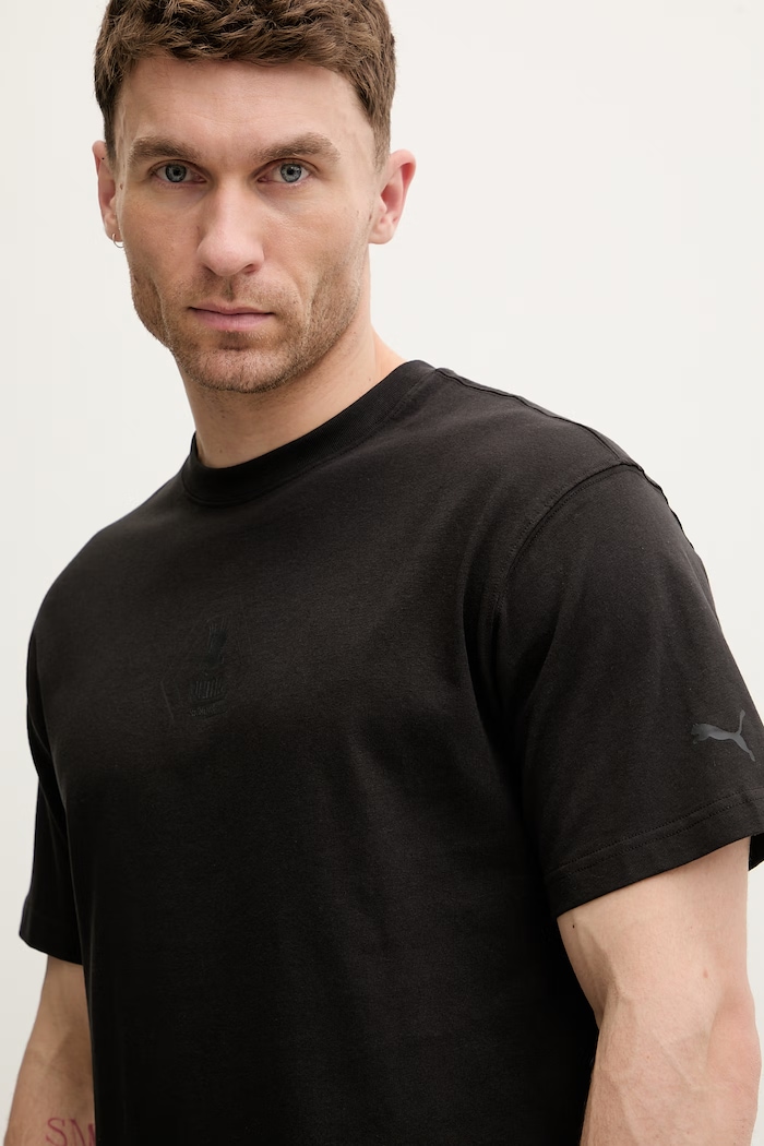 Puma tricou din bumbac PUMA x SKEPTA negru 633771