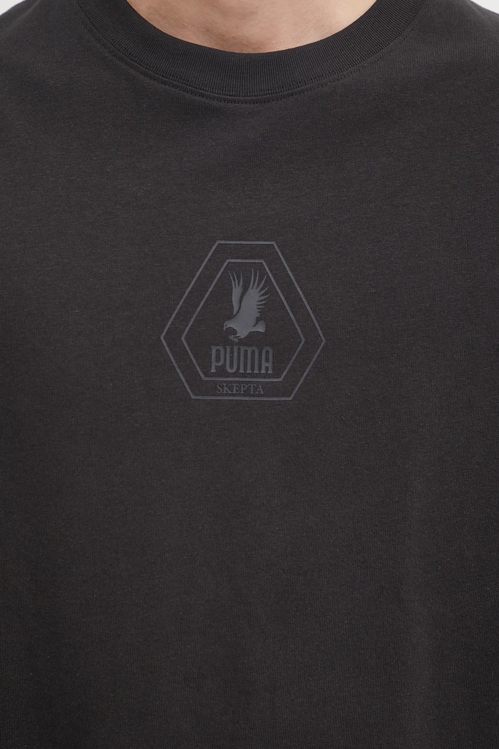 Bavlněné tričko Puma PUMA x SKEPTA černá 633771