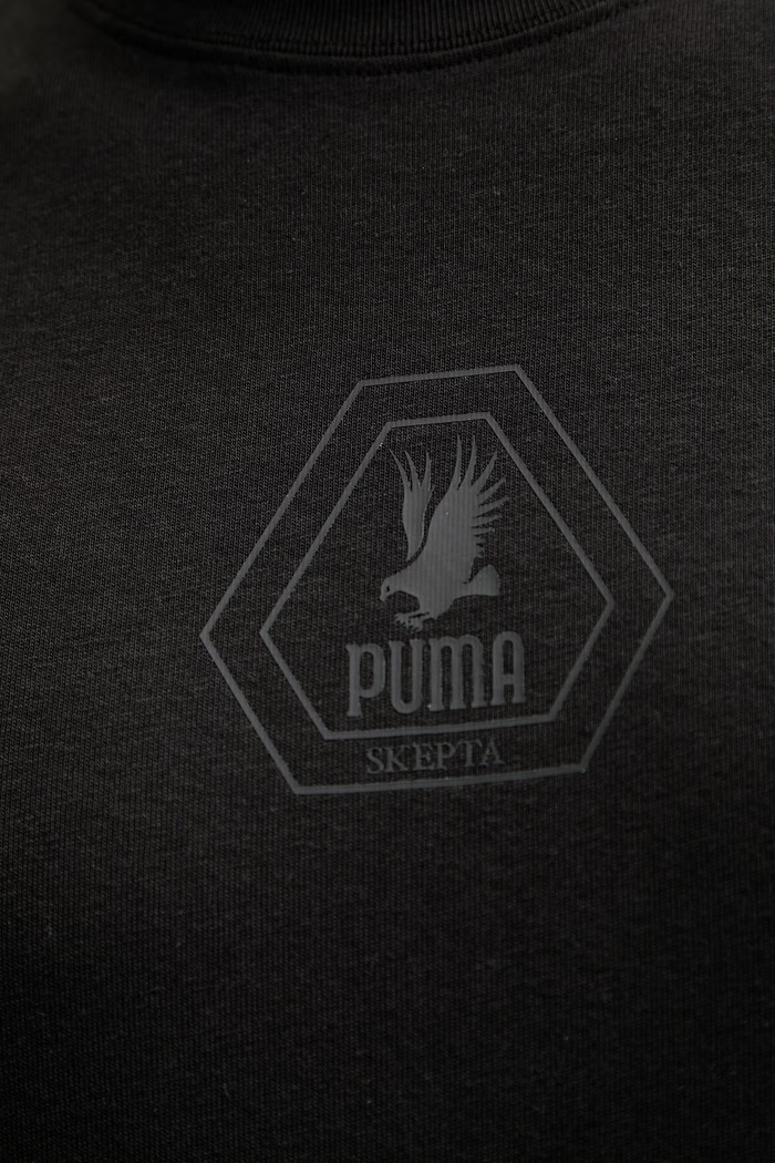 Puma tricou din bumbac PUMA x SKEPTA 633771 negru