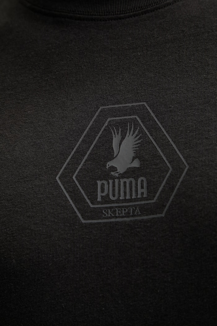 Puma tricou din bumbac PUMA x SKEPTA 633771 negru