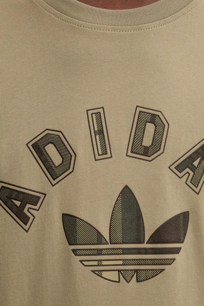 adidas Originals t-shirt bawełniany Trefoil JV7753 zielony