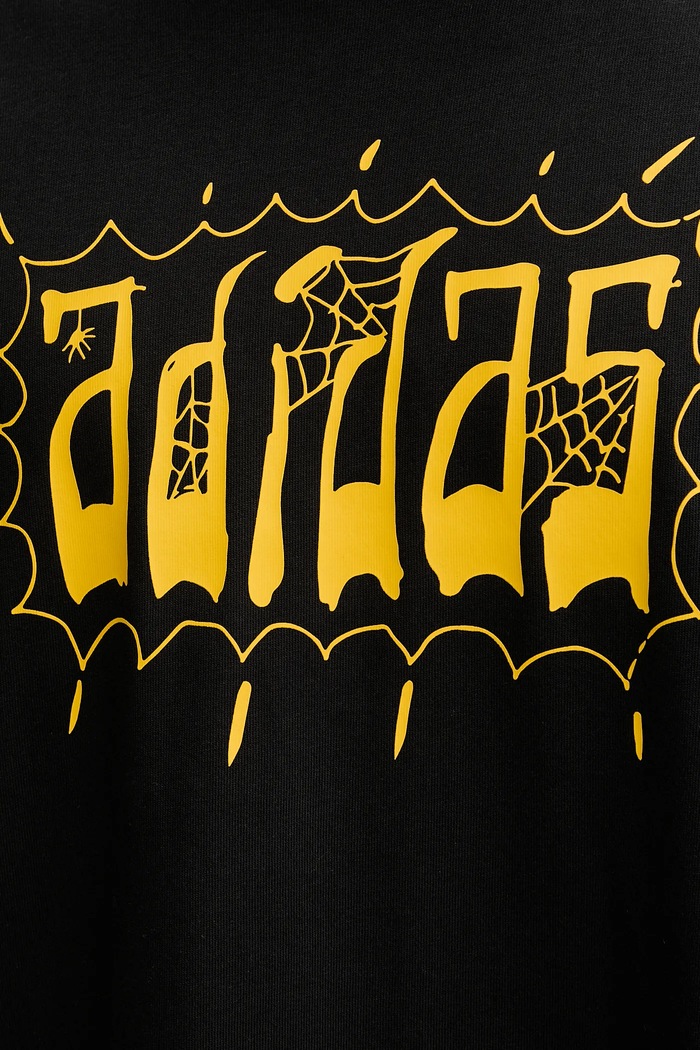 adidas Originals t-shirt bawełniany Distressed Oversized Te JW0208 czarny