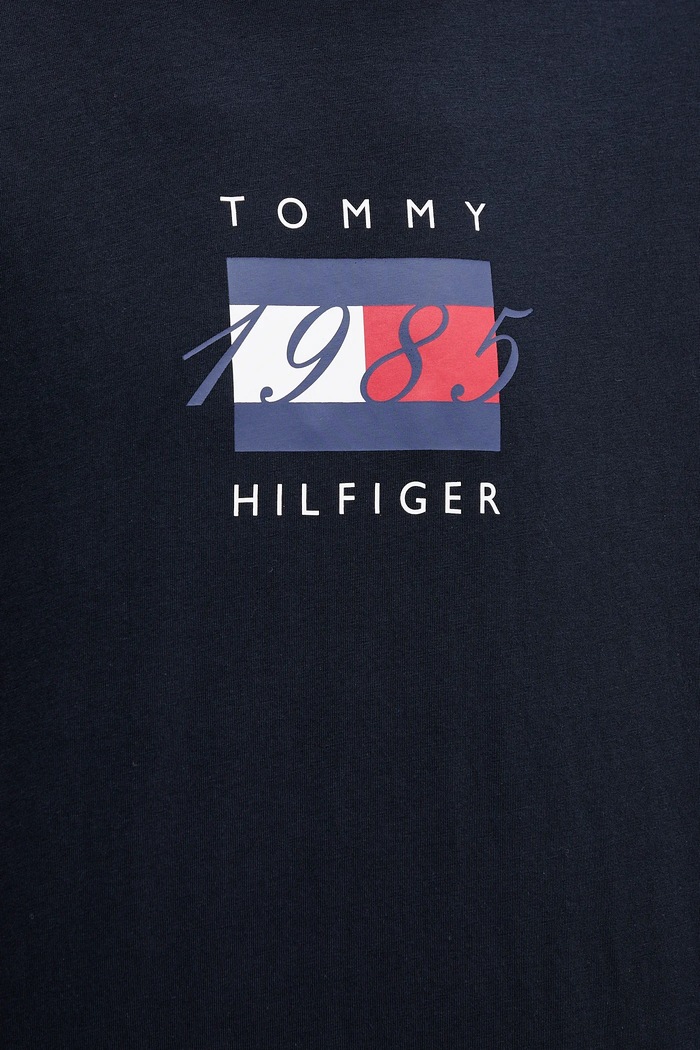 Bavlnené tričko Tommy Hilfiger MW0MW41338 tmavomodrá