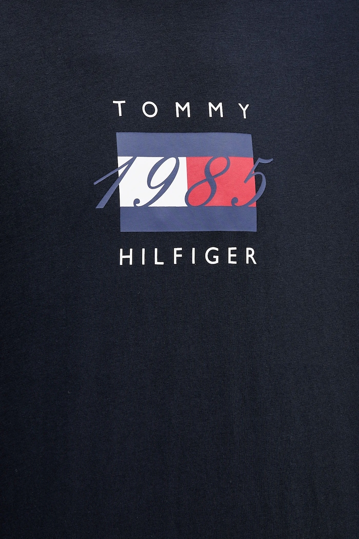 Bavlnené tričko Tommy Hilfiger MW0MW41338 tmavomodrá