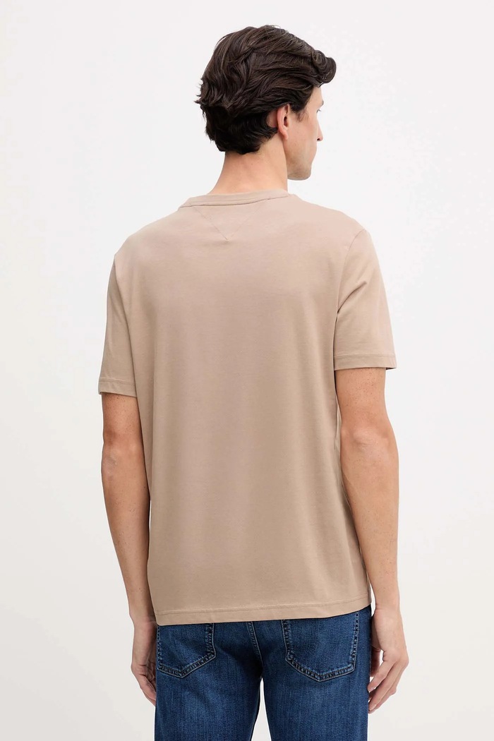 Oblečenie Bavlnené tričko Tommy Hilfiger MW0MW41338 béžová