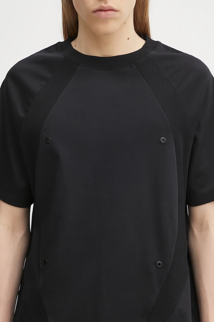 Heliot Emil tricou din bumbac negru PREAW25.M.09.140.BLK01