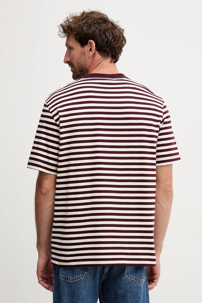 Oblečenie Bavlnené tričko Calvin Klein Jeans LV04RD204G burgundské