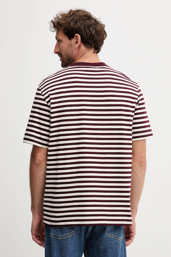 Oblečenie Bavlnené tričko Calvin Klein Jeans LV04RD204G burgundské