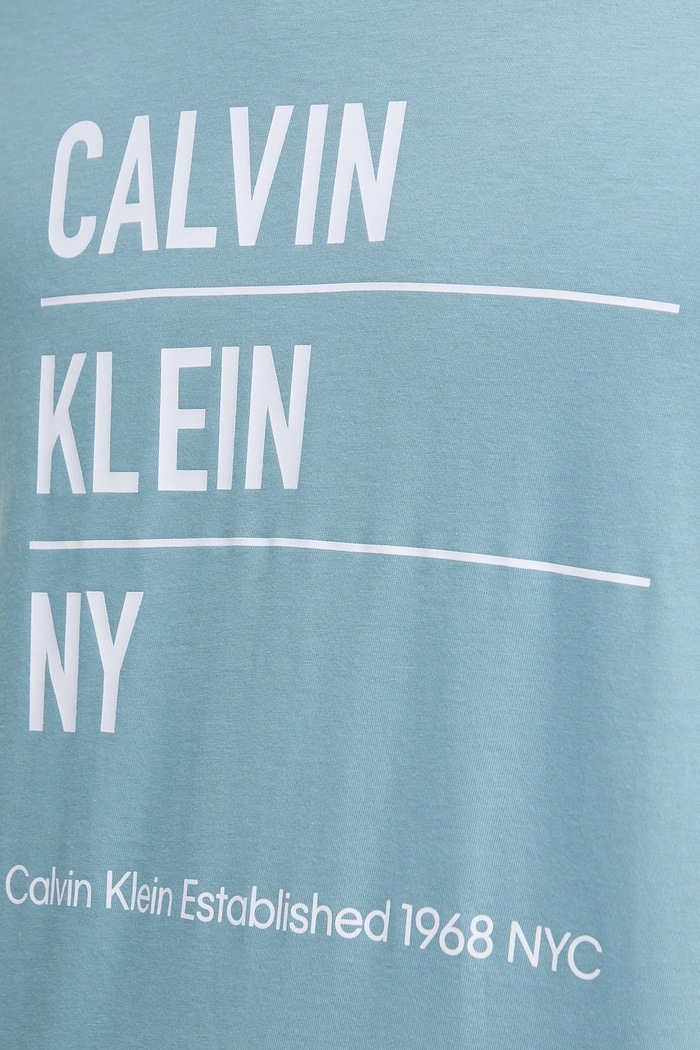 Calvin Klein Jeans t-shirt bawełniany LV04RD818G niebieski