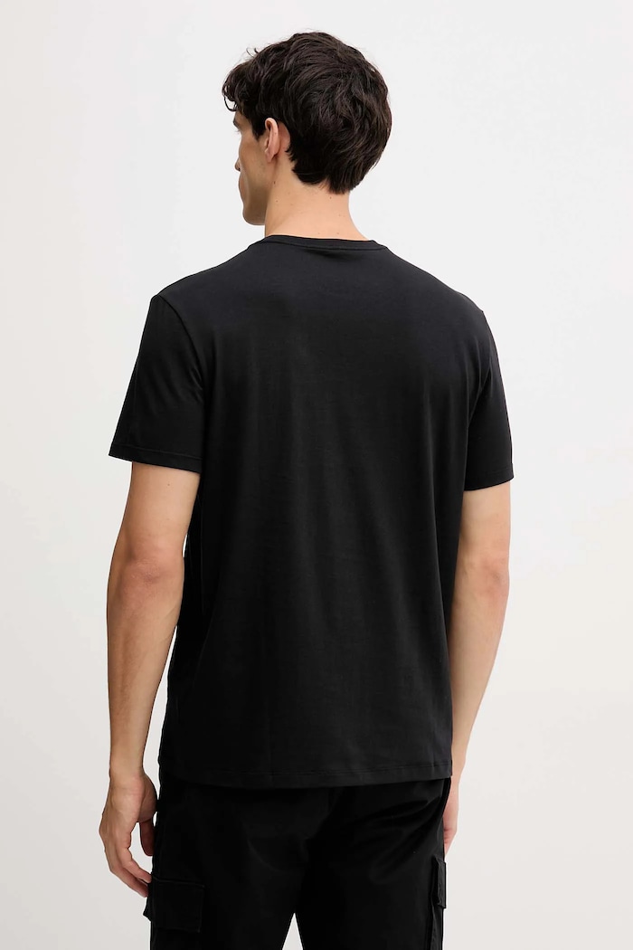 Îmbrăcăminte Calvin Klein Jeans tricou din bumbac LV04RD818G negru