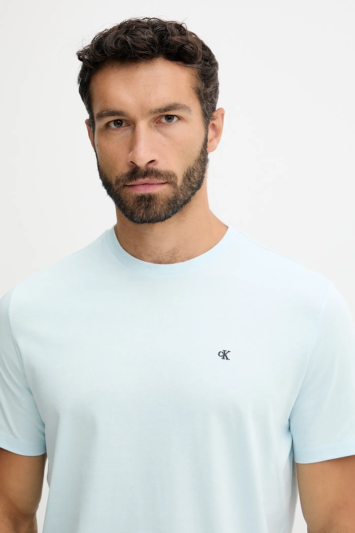 Oblečenie Calvin Klein Jeans tričko pánske bavlnené LV04RD254G modrá