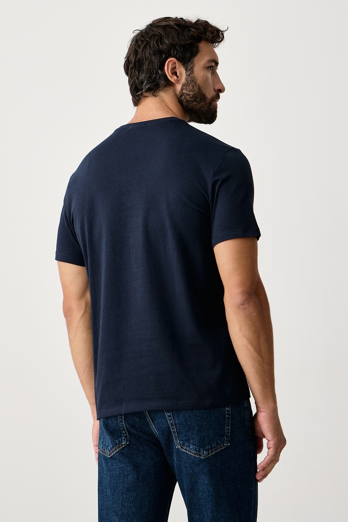 Odzież Calvin Klein Jeans T-shirt męski bawełniany LV04RD254G granatowy