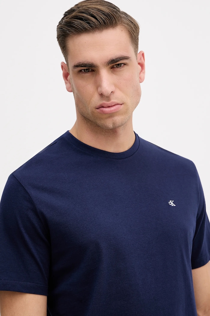 Calvin Klein Jeans tričko pánske bavlnené tmavomodrá LV04RD254G
