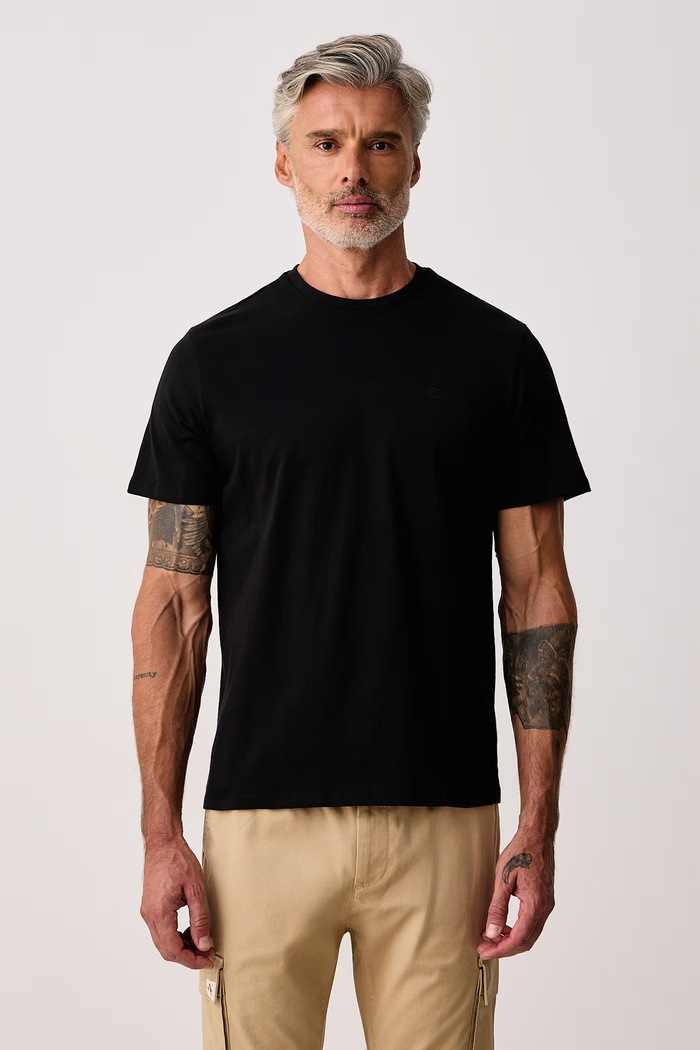 Calvin Klein Jeans T-shirt męski bawełniany czarny LV04RD254G