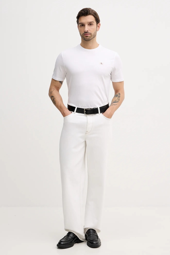 Calvin Klein Jeans tricou bărbătesc din bumbac pachet de 2 LV04RD248G bleumarin SS26