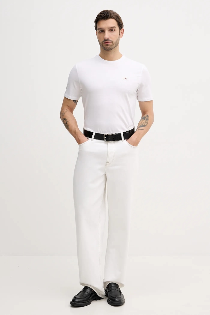 Calvin Klein Jeans tricou bărbătesc din bumbac pachet de 2 LV04RD248G bleumarin SS26