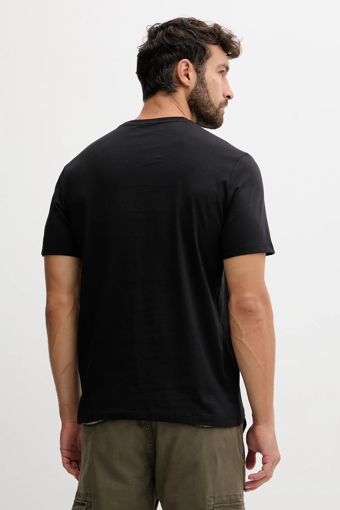 Îmbrăcăminte Calvin Klein Jeans tricou bărbătesc din bumbac pachet de 2 LV04RD248G negru