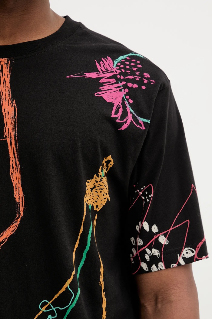 Desigual t-shirt bawełniany MATARO czarny 25WMTK12