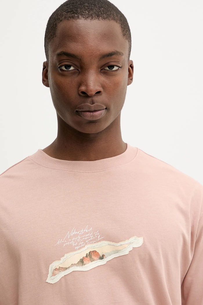 Desigual tricou din bumbac VIENA roz 25WMTK18