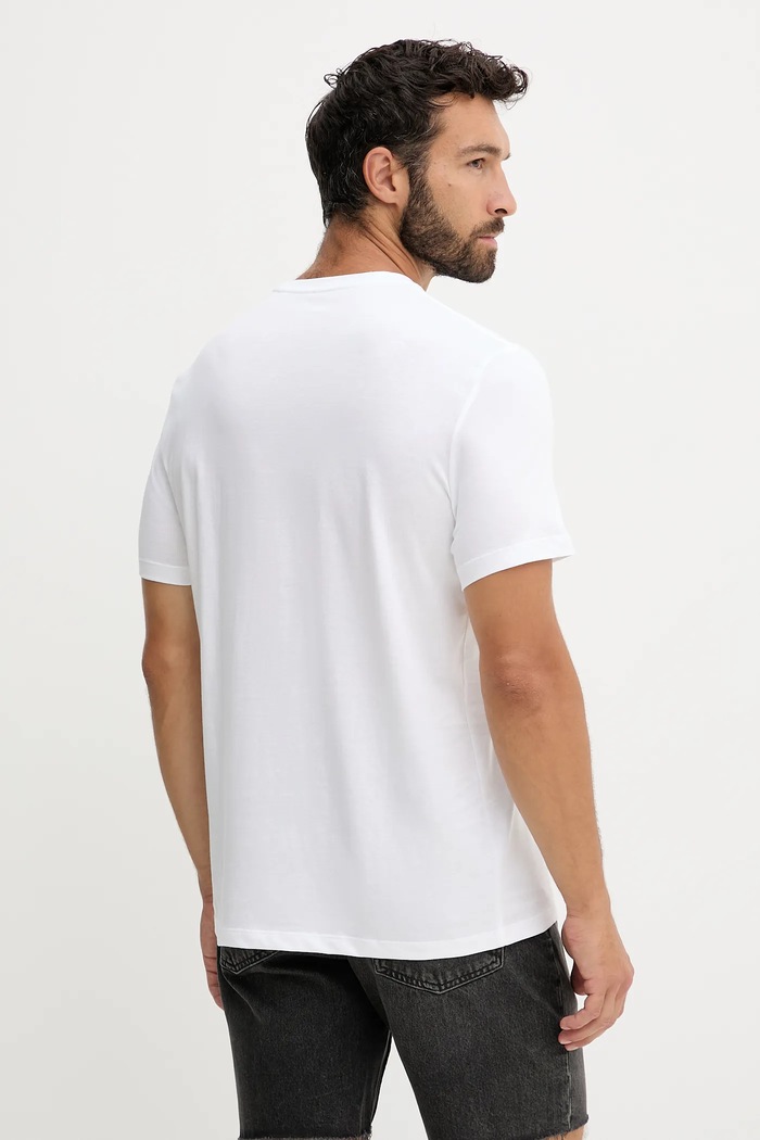 Oblečenie Bavlnené tričko Calvin Klein Jeans LV04RD865G biela