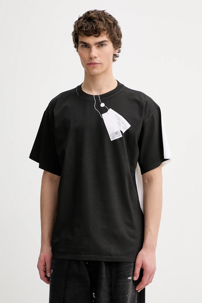 MM6 Maison Margiela t-shirt in cotone rilassato bianco SH2GC0029.M20048.100