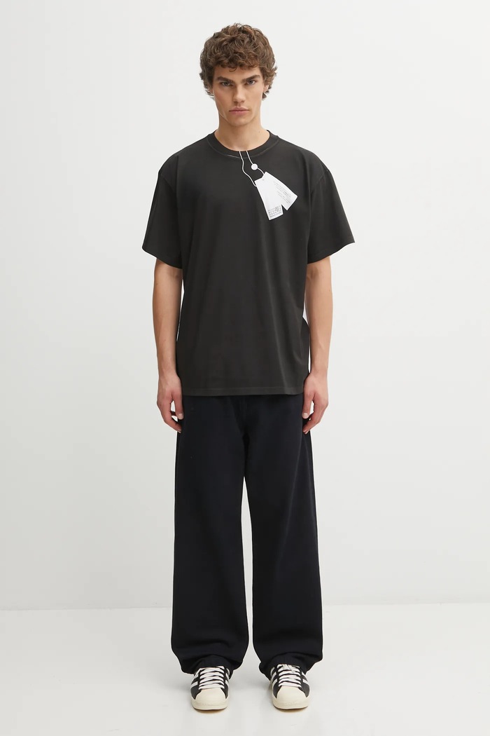 MM6 Maison Margiela tricou din bumbac SH2GC0029.M20048.100 alb