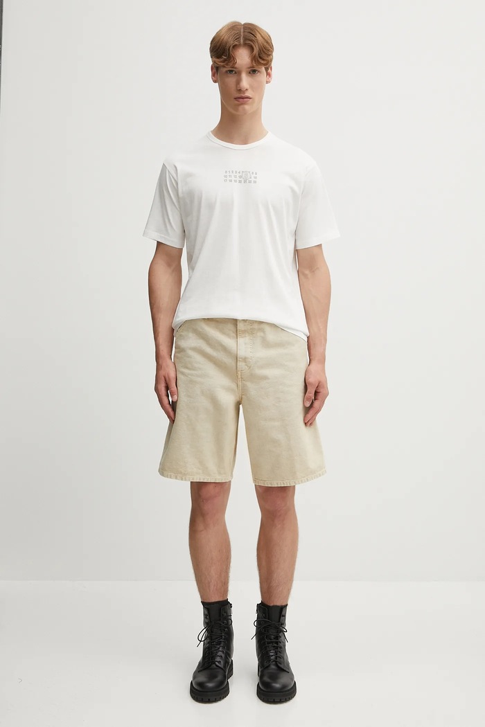 MM6 Maison Margiela pamut póló SH0GC0057.S24312.101 fehér