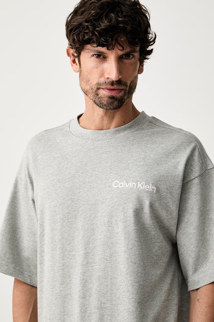 Oblečenie Calvin Klein Underwear lounge tričko pánske bavlnené LV00NM2929 sivá