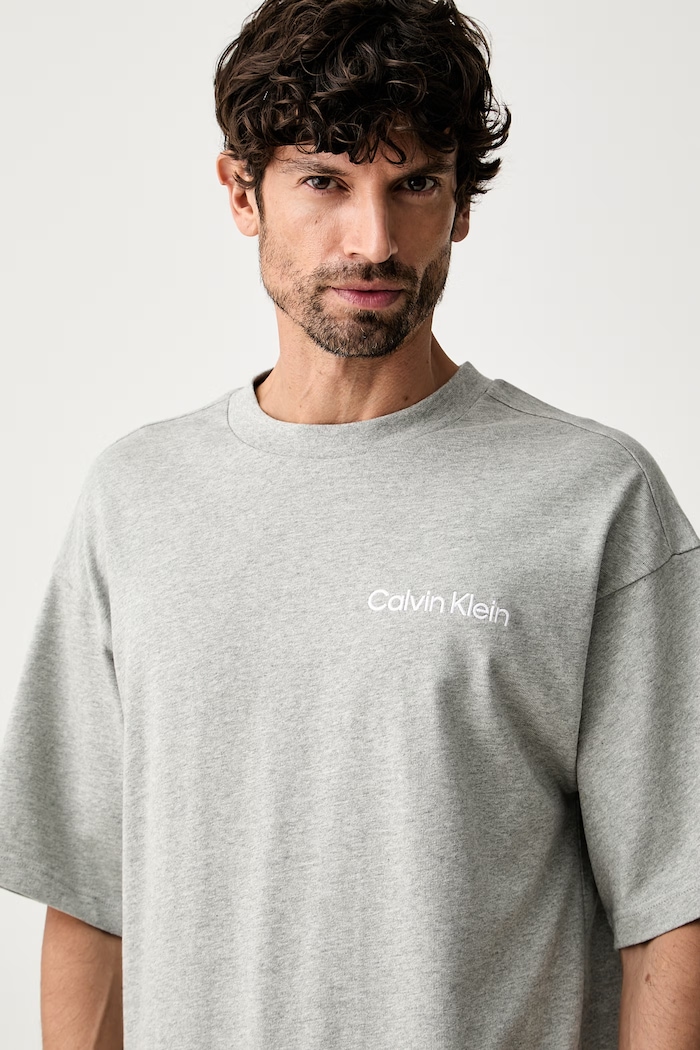 Oblečenie Calvin Klein Underwear lounge tričko pánske bavlnené LV00NM2929 sivá