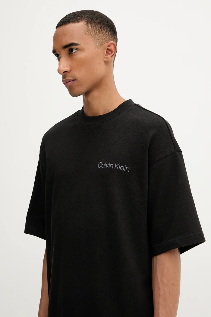 Bombažna kratka majica Calvin Klein Underwear črna LV00NM2929