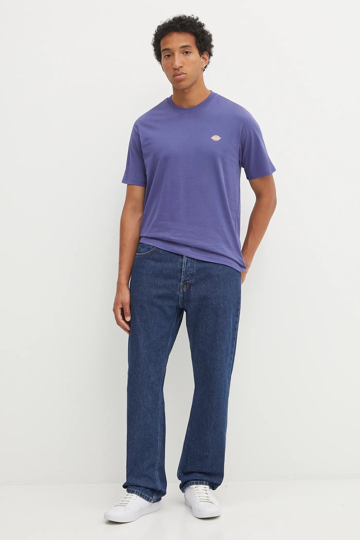 Bavlněné tričko Dickies DK0A4XDB. modrá AW25