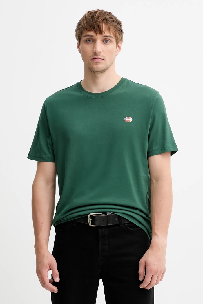 Dickies tricou din bumbac cu modele verde DK0A4XDB.