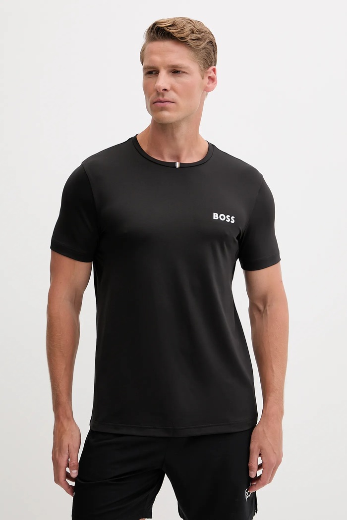 BOSS Green t-shirt nyomtatásos fekete 50543328