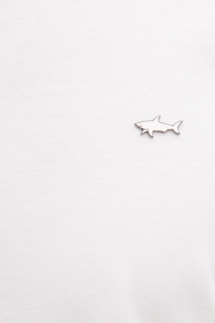 Paul&Shark t-shirt bawełniany Knitwear 15311610 beżowy