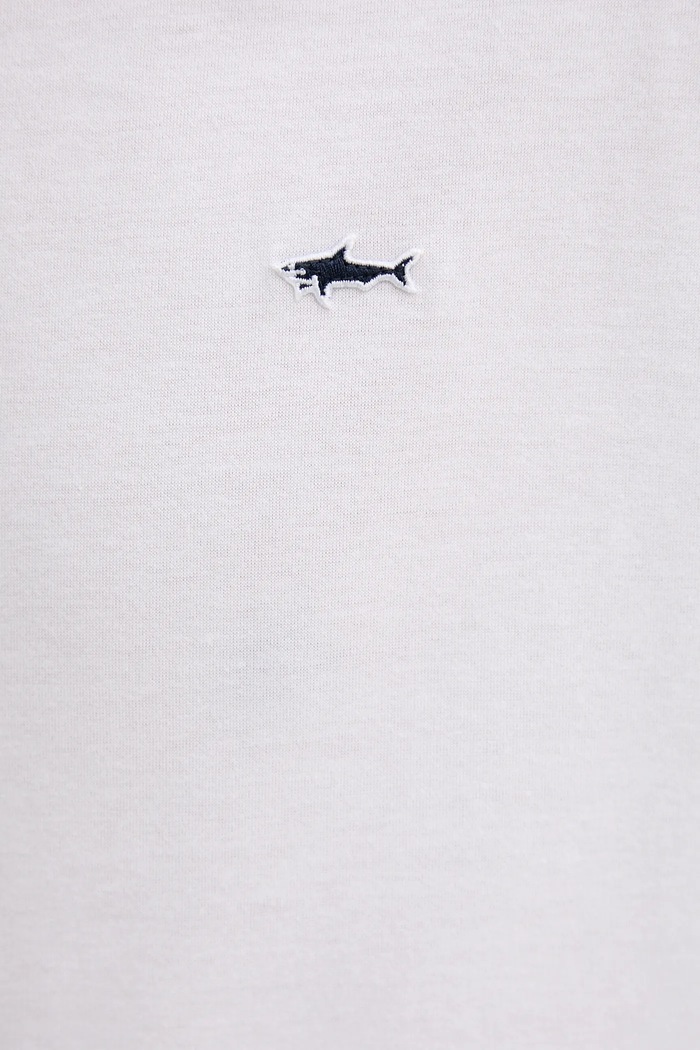 Bavlnené tričko Paul&Shark Knitwear biela 99311005