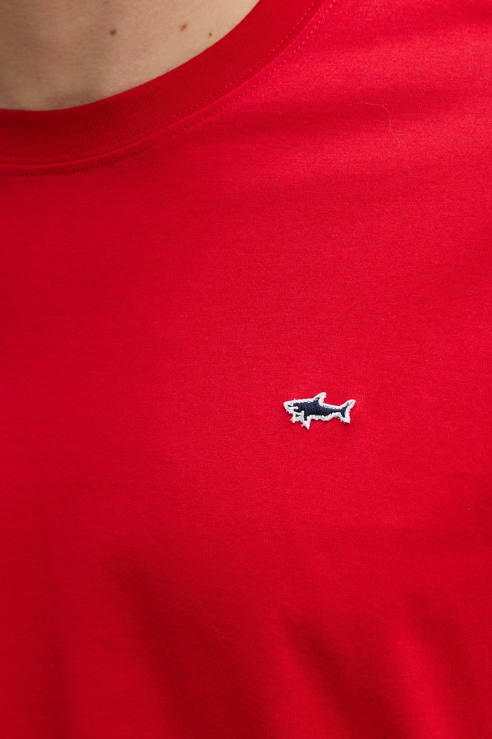 Bavlnené tričko Paul&Shark Knitwear 99311005 červená