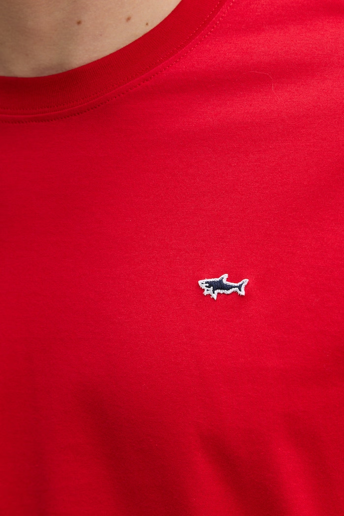 Bavlnené tričko Paul&Shark Knitwear 99311005 červená