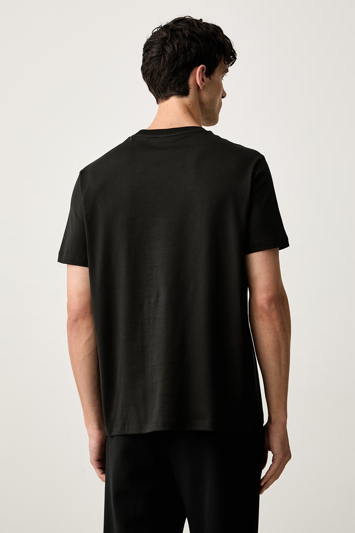 Odzież Paul&Shark T-shirt męski bawełniany Knitwear 99311007 czarny