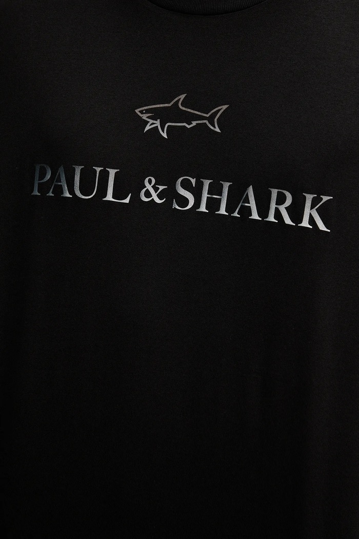 Paul&Shark t-shirt bawełniany Knitwear 99311007 czarny