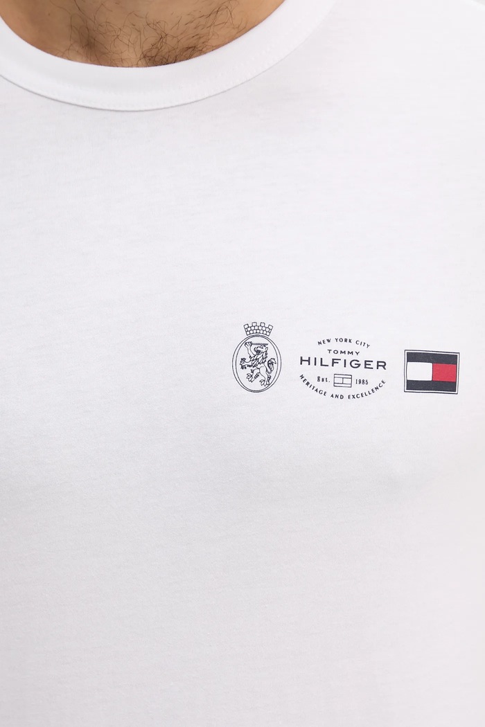Tommy Hilfiger tricou din bumbac MW0MW40011 alb