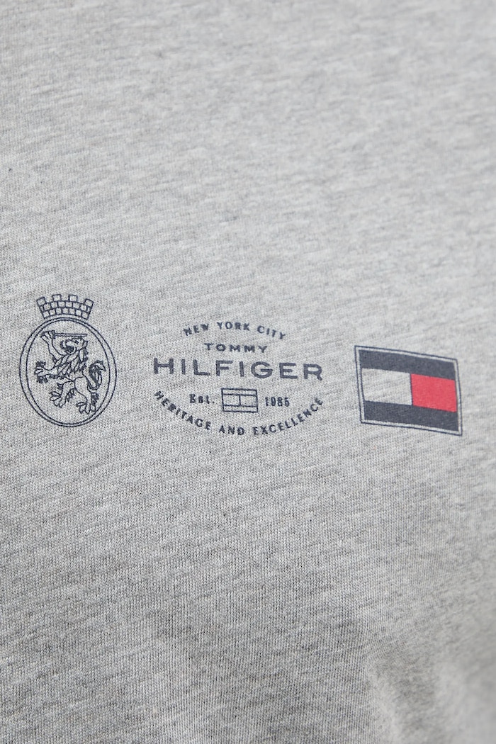 Bavlnené tričko Tommy Hilfiger MW0MW40011 sivá