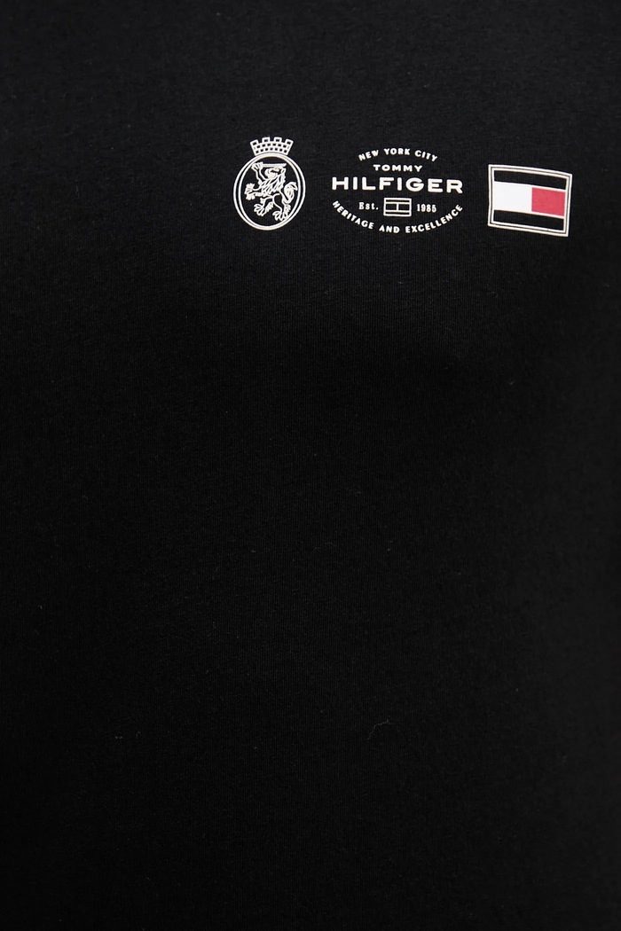 Bavlnené tričko Tommy Hilfiger MW0MW40011 čierna