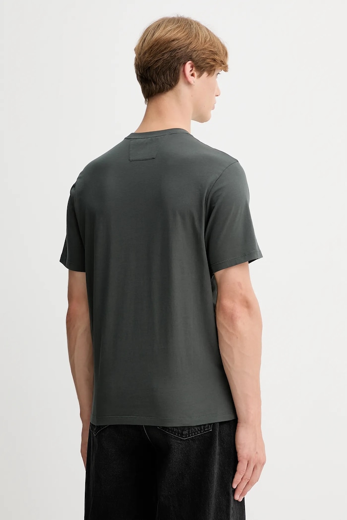Дрехи Памучна тениска C.P. Company 19CMTS091A005100W сив