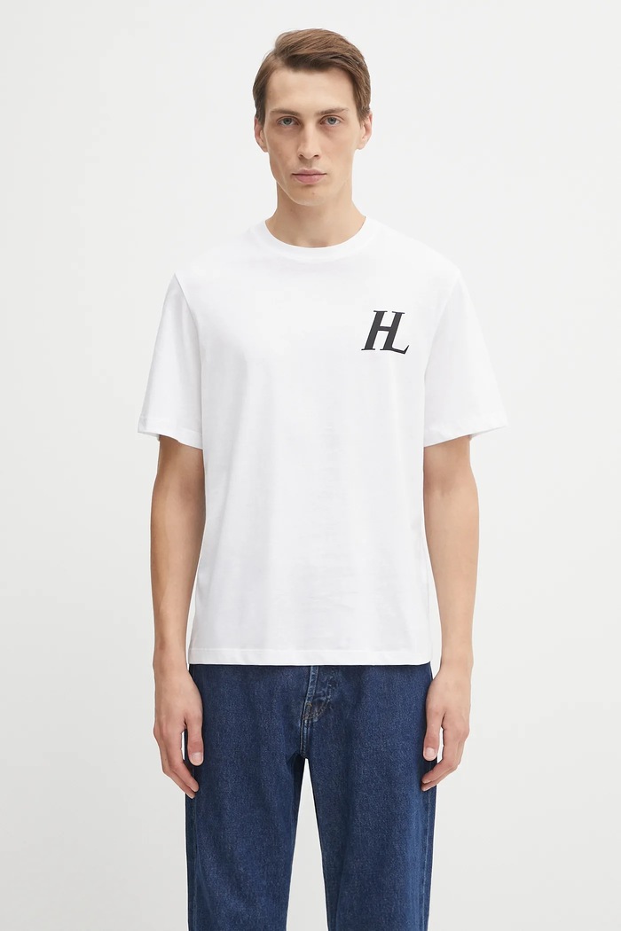 Ρούχα Βαμβακερό μπλουζάκι Helmut Lang P04HM507 λευκό