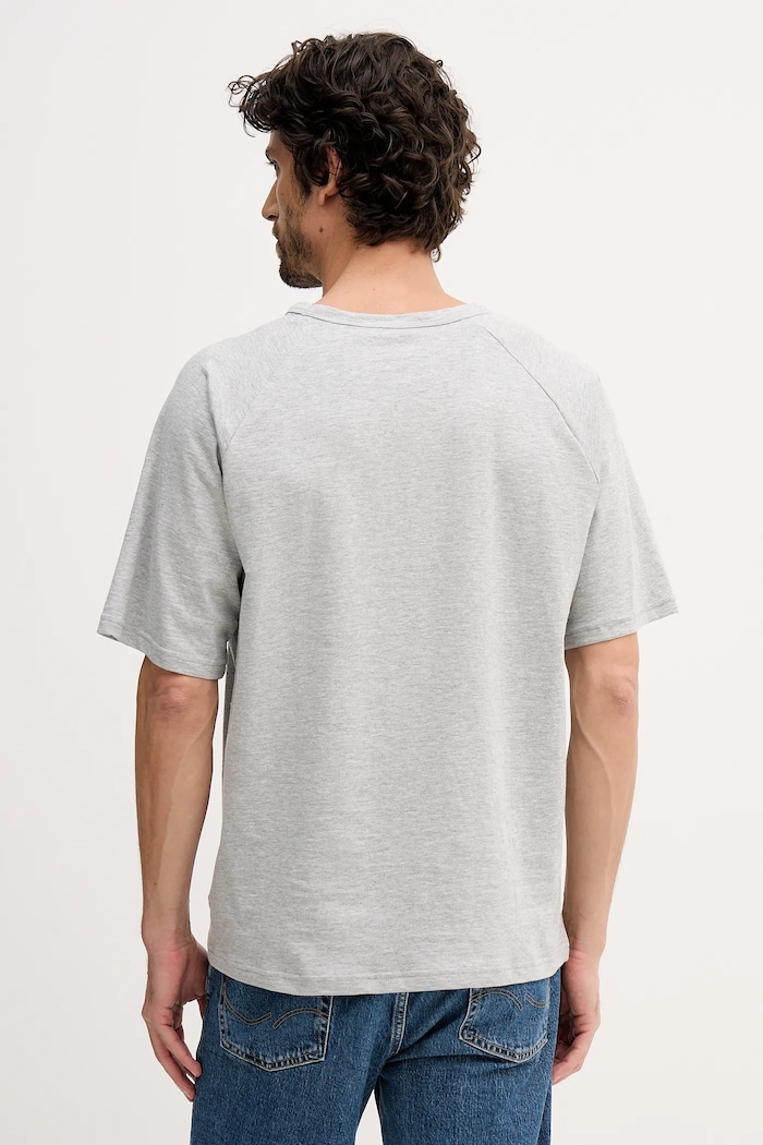 Odzież Tommy Hilfiger T-shirt męski bawełniany UM0UM03605 szary